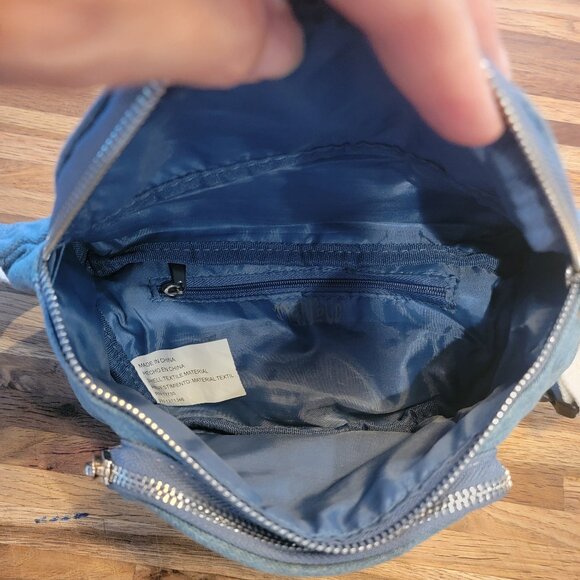 Blue Jean/Denim Waist Bag with American Flag - Picture 4 of 12